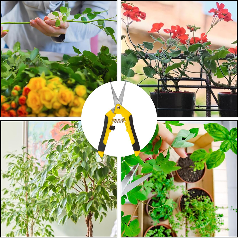 Tijera De Poda De Plantas Acero Inoxidable Punta Recta 20