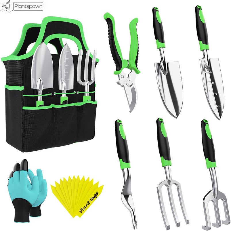 Kit Herramientas de Jardinería Huerto y Cultivo + Bolso Organizador 1
