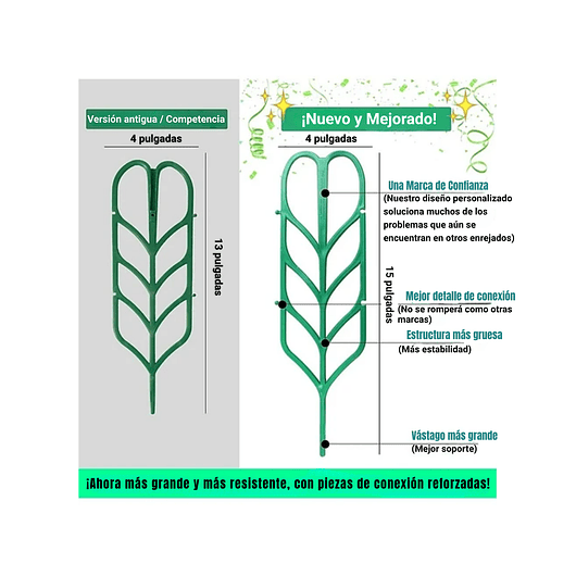 Kit De Soporte De Macetas Plástico De Plantas Trepadoras 5