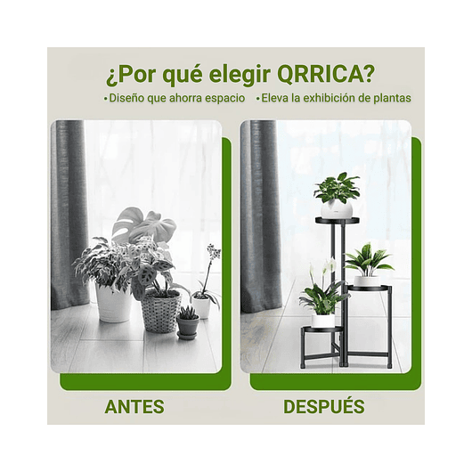 Soporte Para Plantas Macetas Estante Metalico En 3 niveles 4