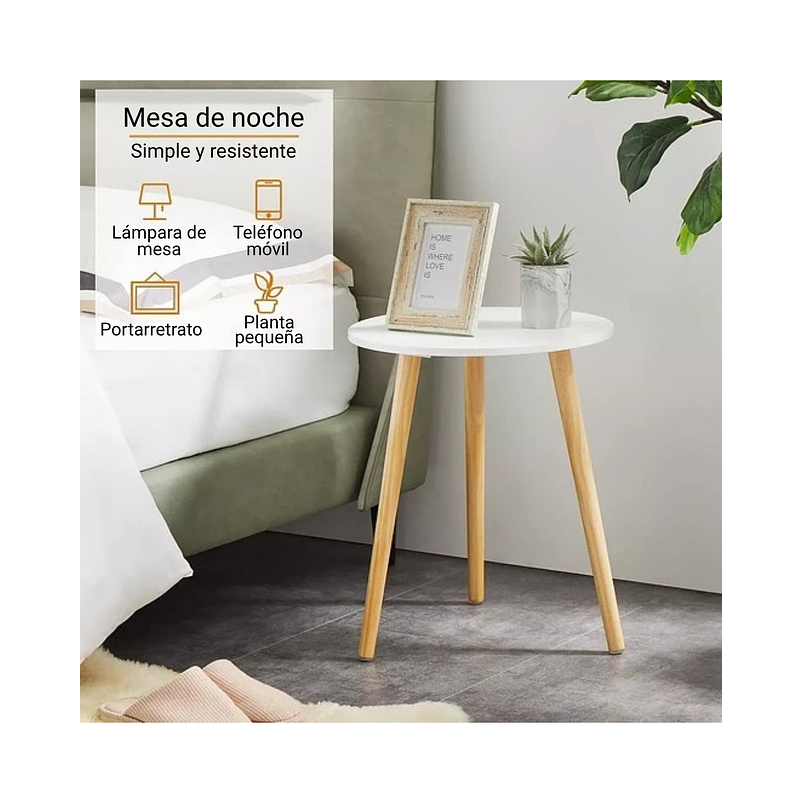 Soporte Maceta Plantas x1 Unidad Tipo Mesa En Madera 3