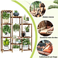 Soporte Decorativo Estante Para Plantas En Macetas En Madera - Miniatura 2