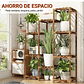 Soporte Decorativo Estante Para Plantas En Macetas En Madera - Miniatura 3