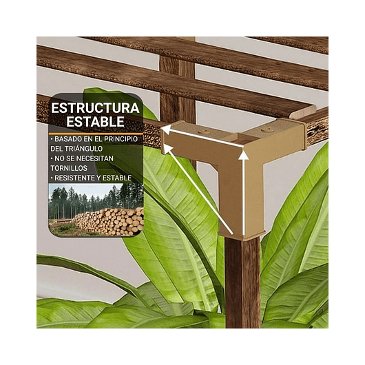 Soporte Decorativo Estante Para Plantas En Macetas En Madera 4