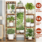 Soporte Decorativo Estante Para Plantas En Macetas En Madera - Miniatura 6