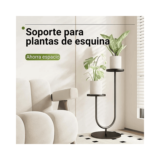 Soporte Para Plantas En Macetas Estante Metalico 2 Niveles 6