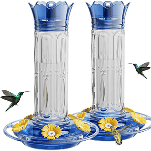 Bebedero x2 unidades Colibríes Aves Plástico Colgante 10oz c/u