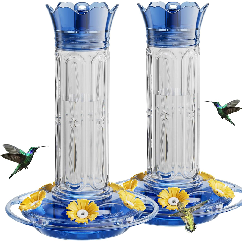 Bebedero x2 unidades Colibríes Aves Plástico Colgante 10oz c/u 2