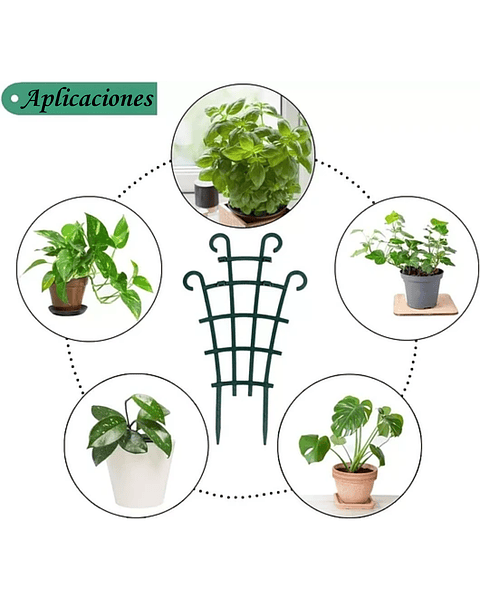 Soporte - Enrejado -Tutor Plástico Para Plantas Trepadoras x2 Unidades