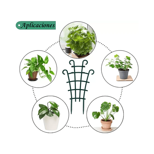 Soporte - Enrejado -Tutor Plástico Para Plantas Trepadoras x2 Unidades 2
