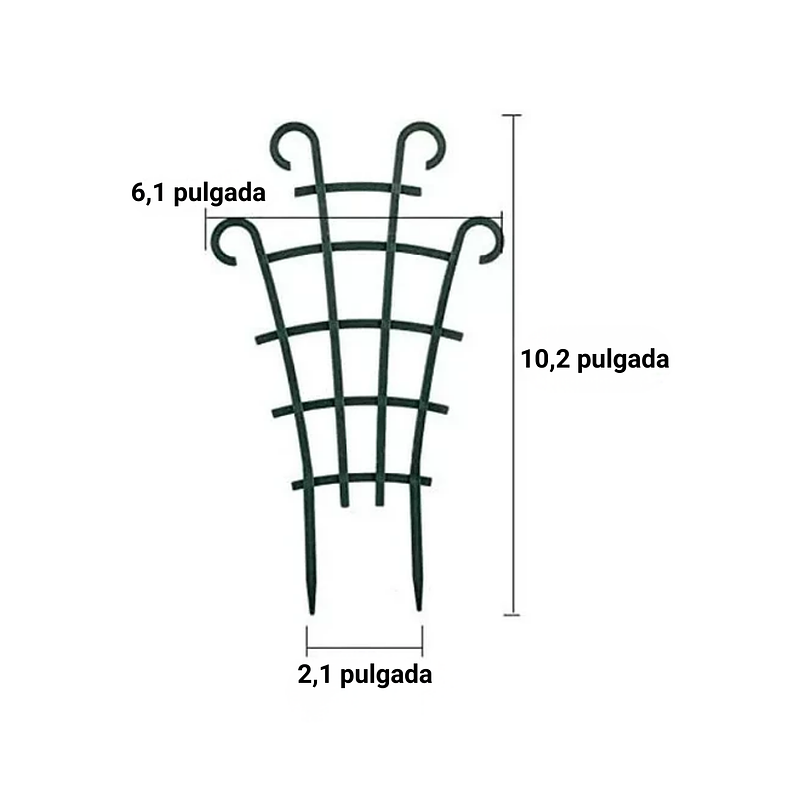 Soporte - Enrejado -Tutor Plástico Para Plantas Trepadoras x2 Unidades 6