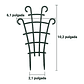 Soporte - Enrejado -Tutor Plástico Para Plantas Trepadoras x2 Unidades - Miniatura 6