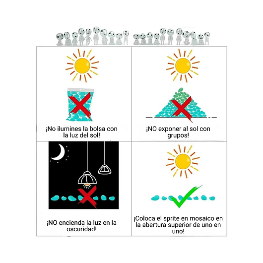 Figura Aliens Luminoso Decorativo Terrario Jardin Hadas x10 piezas 8