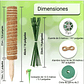 Kit Soporte En Fibra De Coco Plantas Trepadoras x4 Unidades - Miniatura 2