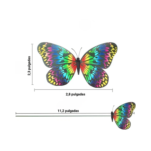 Mini Mariposa Decorativa Terrarios Jardín De Hadas x50 Unidades 2