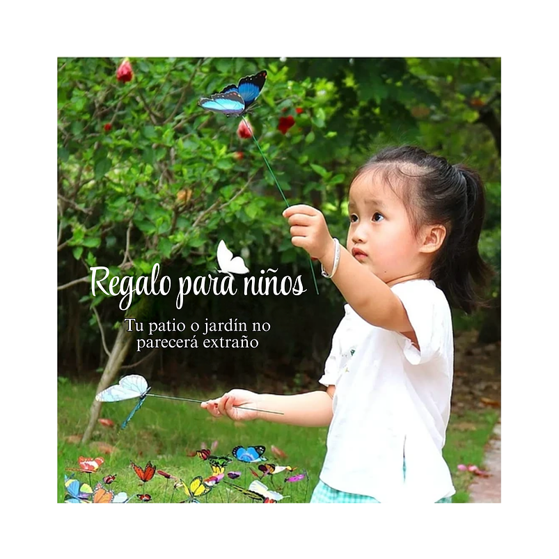 Mini Mariposa Decorativa Terrarios Jardín De Hadas x50 Unidades 6