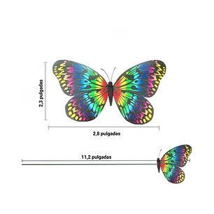 Mini Mariposa Decorativa Terrarios Jardín De Hadas x25 Unidades