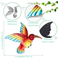 Set Figuras Decorativas Jardín Colibríes x4 unidades de pared - Miniatura 2