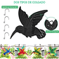 Set Figuras Decorativas Jardín Colibríes x4 unidades de pared - Miniatura 4