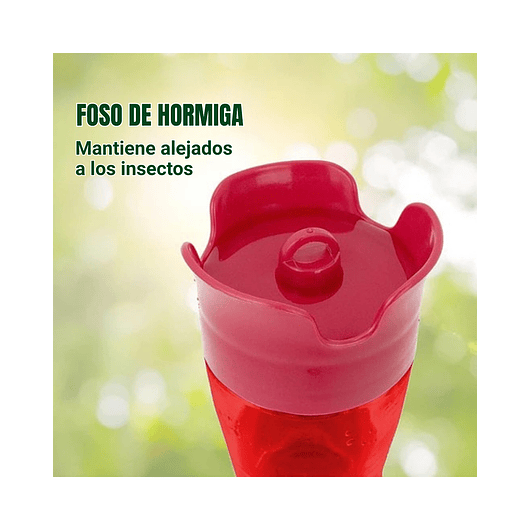 Bebedero De Colibríes Colgar Diseño Flor 8oz Plástico 7