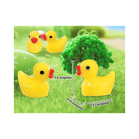Mini Figura Patos De Jardín Hadas Terrario Suculentas  X20pz 7