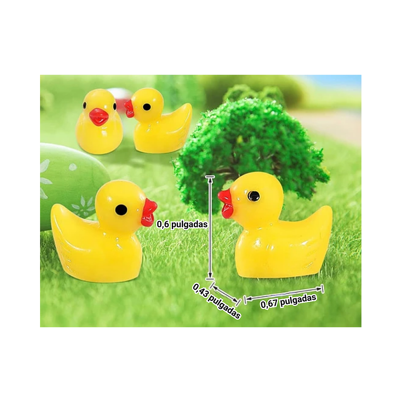 Mini Figura Patos De Jardín Hadas Terrario Suculentas  X20pz 7