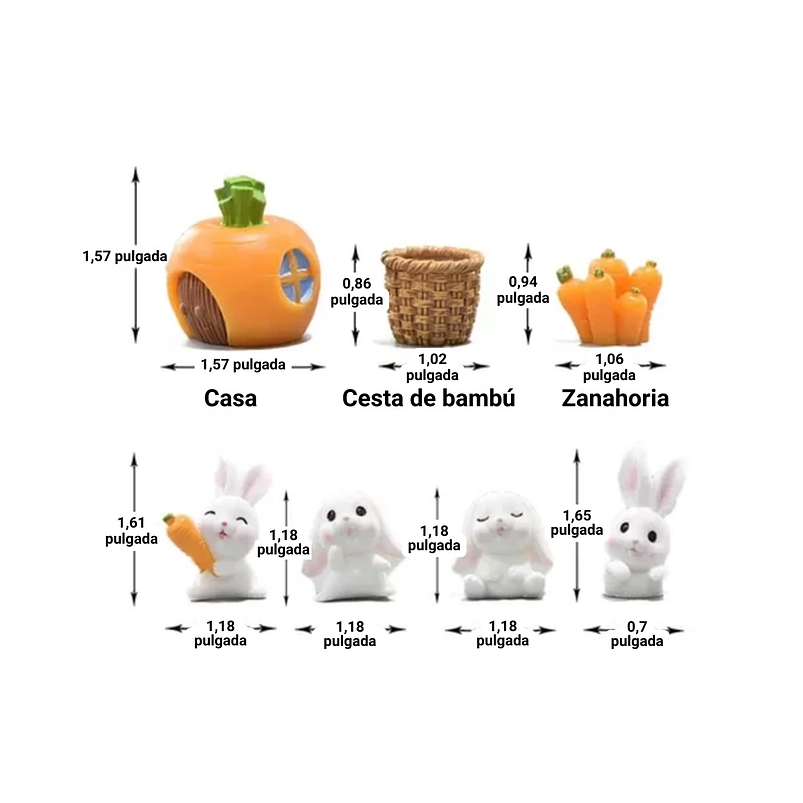 Mini Figuras Jardín Decorativo Bonsái Terrario Animales x14pz 3