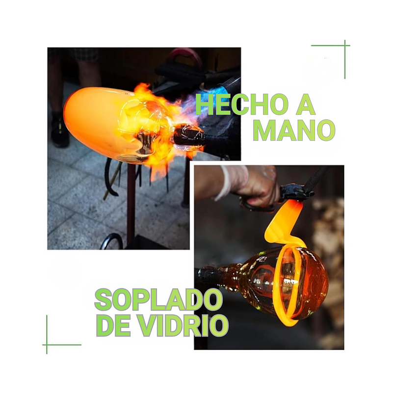 Colibries Bebedero Aves Colgante 36oz En Vidrio Soplado 11