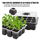 Bandeja Germinación Semillas x01 Unidad Cúpula Plástica - Miniatura 3