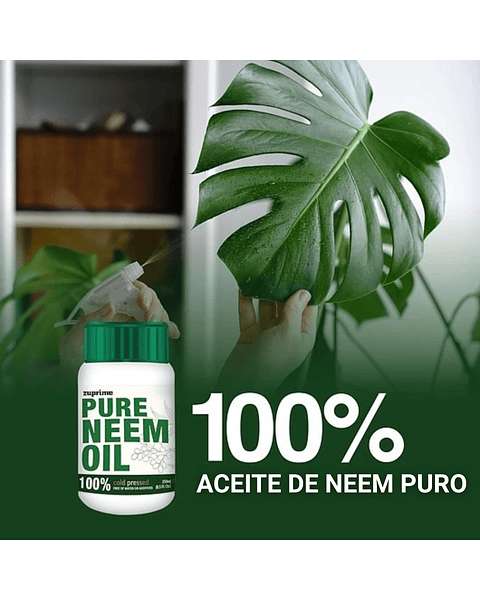 Aceite 100% Neem Prensado Frío Organico Para Plantas x250 ML