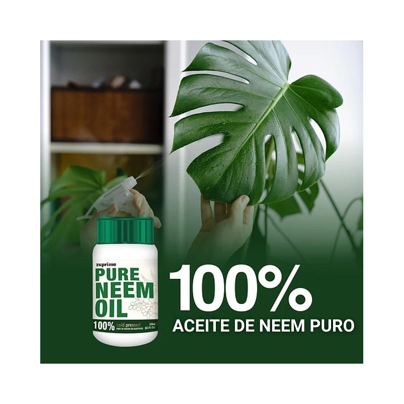 Aceite 100% Neem Prensado Frío Organico Para Plantas x250 ML 2