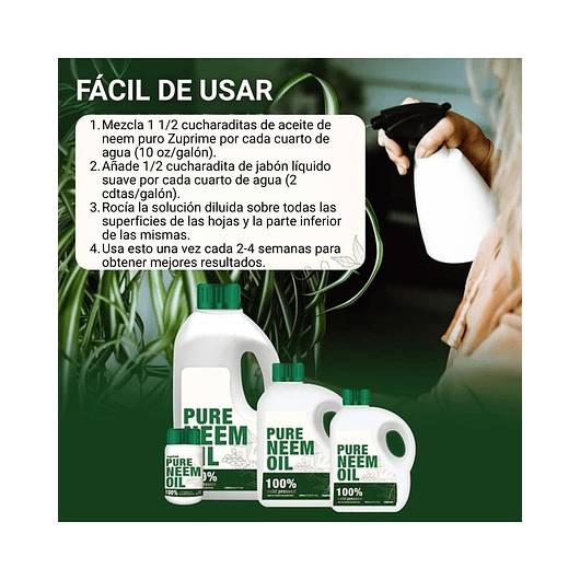 Aceite 100% Neem Prensado Frío Organico Para Plantas x250 ML 3