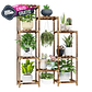 Soporte Decorativo Estante Para Plantas En Macetas En Madera - Miniatura 1