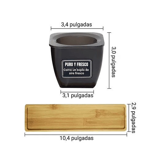 Juego x3 macetas plasticas más bandeja en bambú sistema autoriego 3