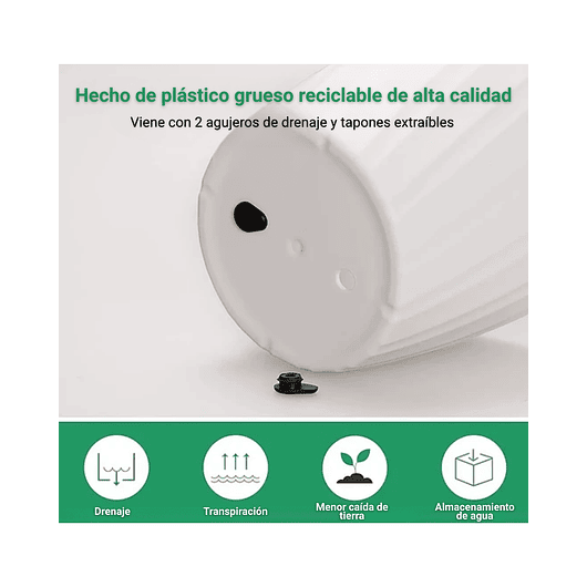 Juego Maceta Decorativas De Colgar x4 Unidades Diseño Rayas 6