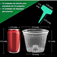 Maceta Siembra Orquídeas Plástica x10 Unidades 14cm Diámetro x10 Alto - Miniatura 3