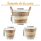 3 Macetas Fibra Natural Más Macramé Colgar Multitamaño - Miniatura 3