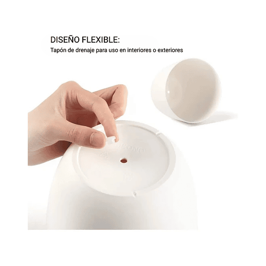 Juego Macetas Plásticas x2 Más macramé x2 Unidades Premium 3