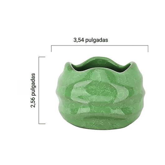 Juego De Macetas Cerámica Fina x4 Unidades 8cm Diámetro x6cm Alto 3