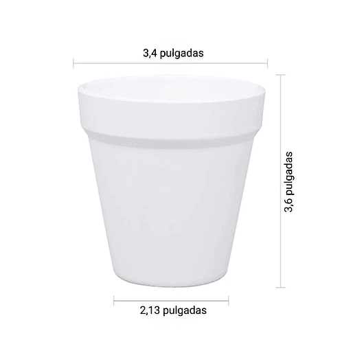 Maceta Plástica Plantas Tipo Recordatorio Suculentas 9cmx9cm 4