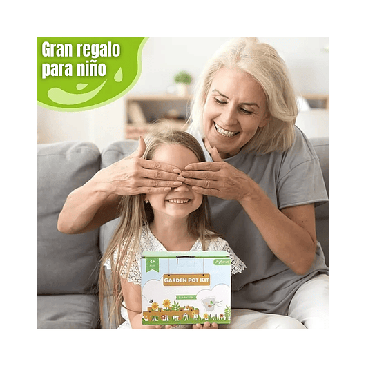 Kit Cultivo Y Decoración x4 Macetas y Accesorios Para Niños 2