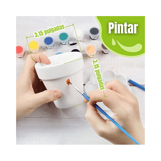 Kit Cultivo Y Decoración x4 Macetas y Accesorios Para Niños 3