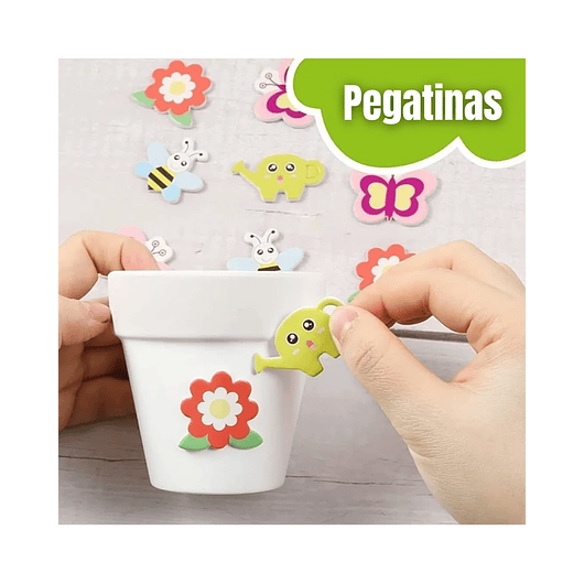 Kit Cultivo Y Decoración x4 Macetas y Accesorios Para Niños 4
