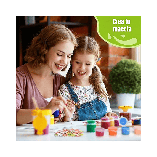 Kit Cultivo Y Decoración x4 Macetas y Accesorios Para Niños 5