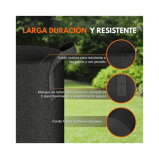 Maceta Siembra Plantas Tela Especial x3 Galones 11 Litros 4