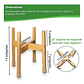 Soporte De Macetas Plantas En Bambú Ajustable - Miniatura 4