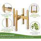 Soporte De Macetas Plantas En Bambú Ajustable - Miniatura 5