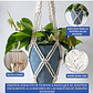 Soporte Colgante Para Plantas x4 Unidades En Macramé Más Gancho - Miniatura 6