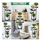 Soporte Macetas De Plantas Metálico 4 Nivel Multiposición - Miniatura 3