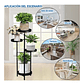 Soporte Macetas De Plantas Metálico 4 Nivel Multiposición - Miniatura 5